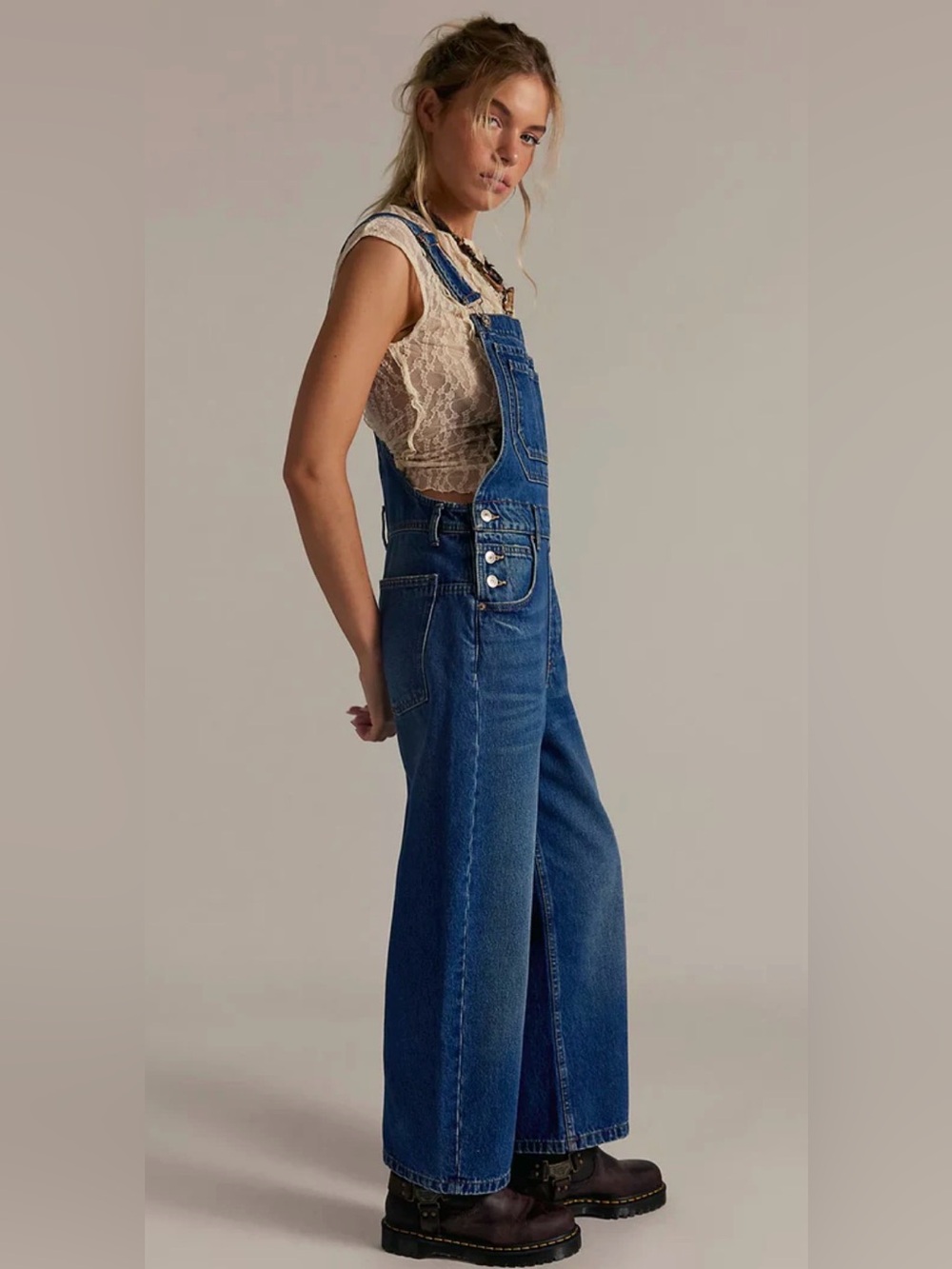 FREE PEOPLE DEEP TRANCE
OVERALLS |/ REVERIE - Picture 2 of 6